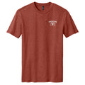 The Liberty Buck Tee by American Cattle Co is a heathered red western t-shirt featuring a small white 
